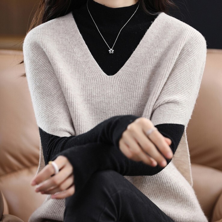 レディース トップス ニット ベスト 半袖 Vネック オーバーサイズ ふわふわ かわいい 大人可愛い きれいめ シンプル カジュアル 上品 おしゃれ かっこいい こなれ感 主役級 存在感 抜け感