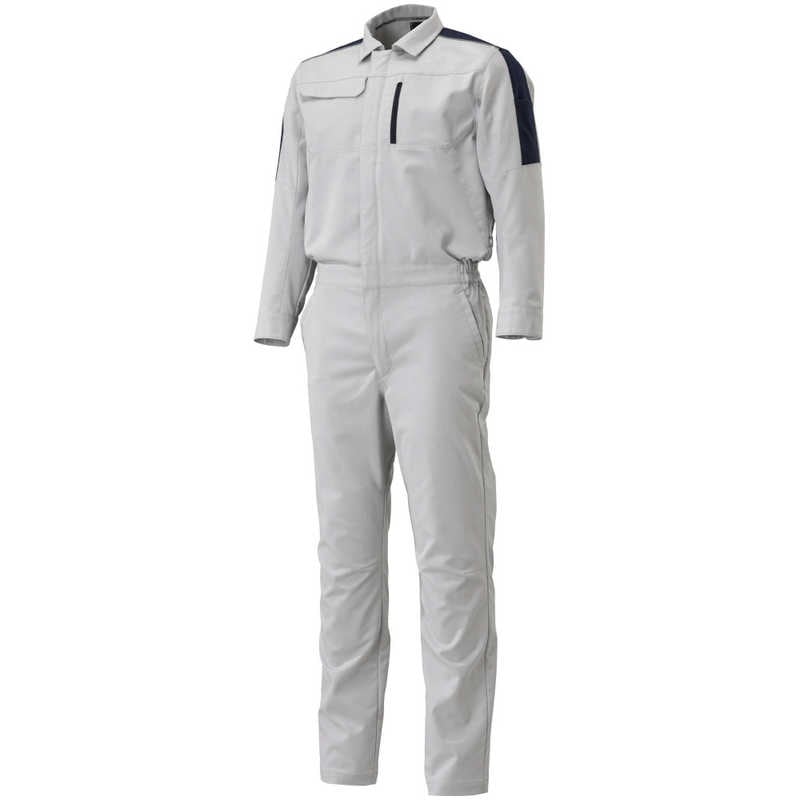 ミズノ　つなぎ(通年向け) ［ユニセックス］ S 04：ライトグレー×ネイビー　F2JK158104