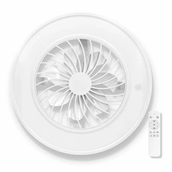 VS-IT005S-WH ホワイト 洋風LEDシーリングファンライト (～10畳用/調光・調色)リモコン付き