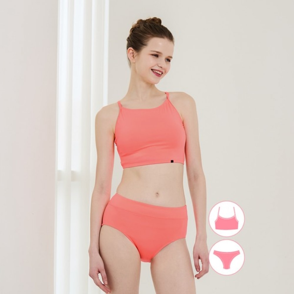 (ベーシックエル) ベーシックエル女性用ラッシュガードコーラルインナーウェアブラトップセット BEL-X225C 5,136円