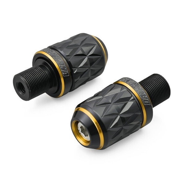 D42586 PREMIUM ZONE バーエンド カワサキ(M17)用 BRICK レッド