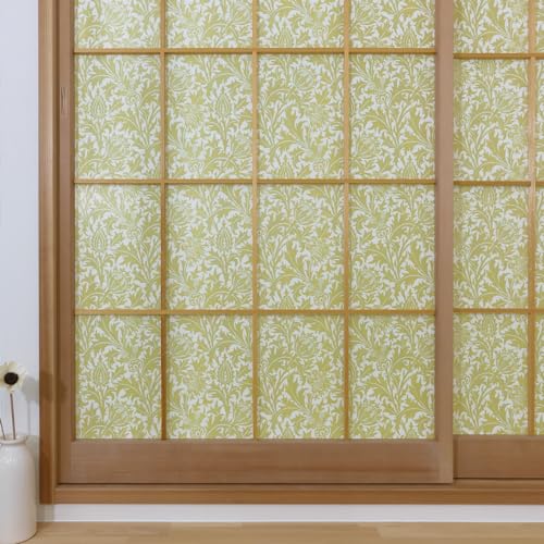 日本製 破れない障子紙 1枚入り 障子に貼る デザインレース ウイリアム・モリス シスル 遮熱 花粉キャッチ 断熱 採光性 通気性 作業簡単