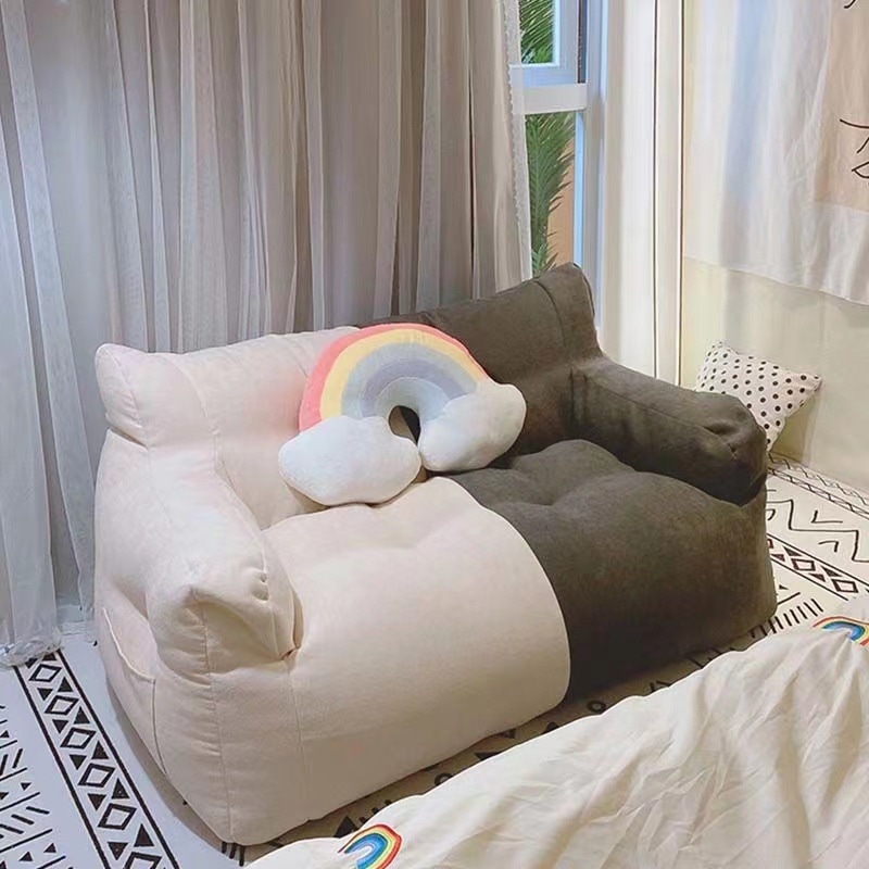 レイジーソファベッドルーム小さなソファクラウドミニソファダブル畳ドミトリーソファ