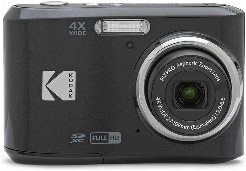 デジタルカメラ PIXPRO FriendlyZoom FZ45 4倍光学ズーム 1600万画素 フルHD(1080p)動画撮影 アルカリ乾電池対応モデル ブラック
