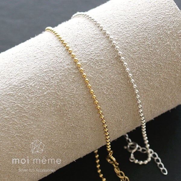 アンクレット silver925 ボール チェーン moi meme モワメンム 5,232円