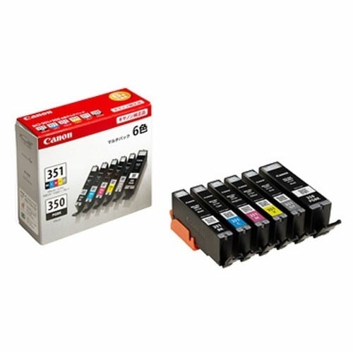 BCI-351+350/6MP 純正 インク 6色 351 350送料無料（一部地域除く）