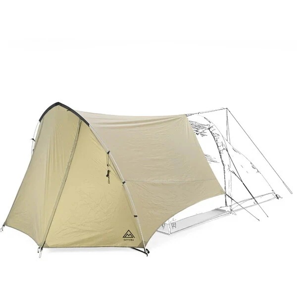 D61340 neGla(ネグラ) バイク用 タープ 原付収納可能 MAEHIRO SHELTER MID(マエヒロシェルター ミッド) コヨーテ 61340