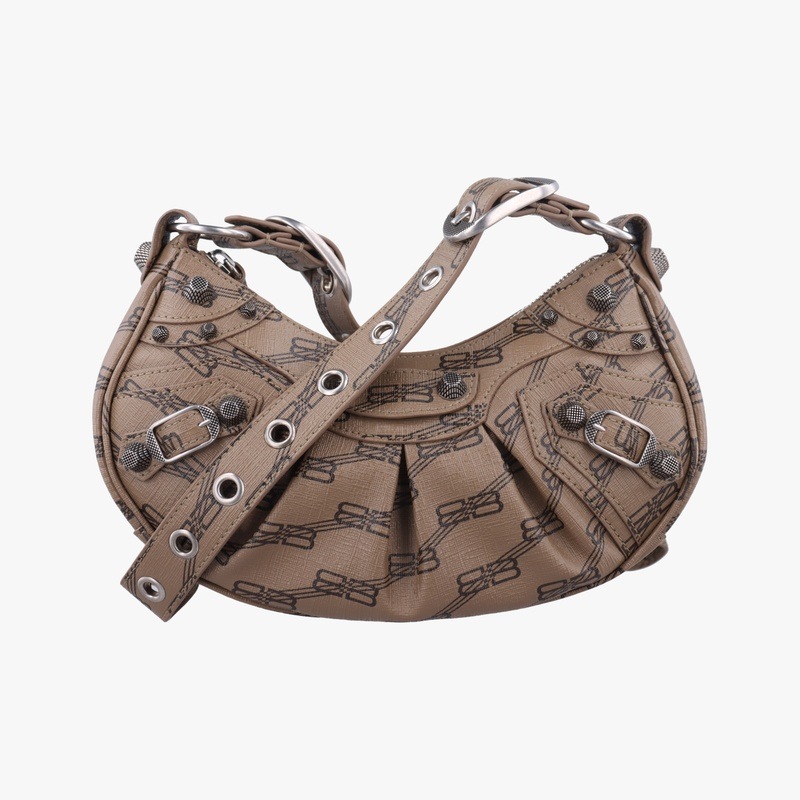 ル カゴール ミニブラウンPVCコーティングキャンバス671309.2762.O.628147中古