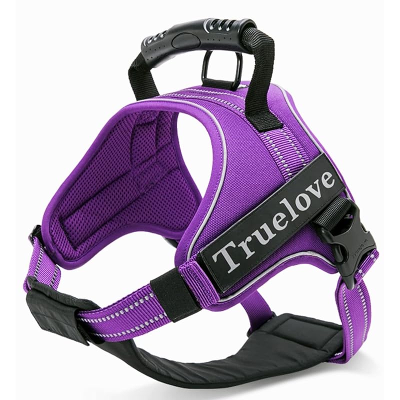 cocomall 2WAY喉に優しい犬ハーネス 負担軽減犬用ハーネス TRUE LOVE日本授権店 犬用胴輪 ドッグ ペット用品 ハーネスリード 3M反射材料 訓練 ナイロン素材 小型犬中型犬大型