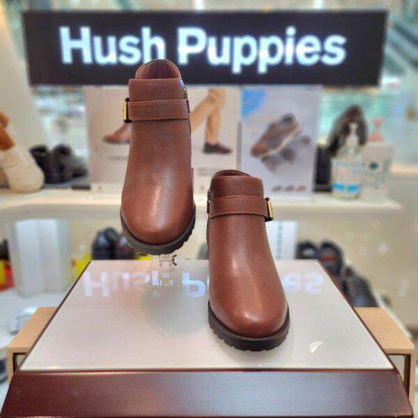 女性の足にやさしい4cmヒールバックル装飾ブーティーアンクルブーツ3fq604-001_CA