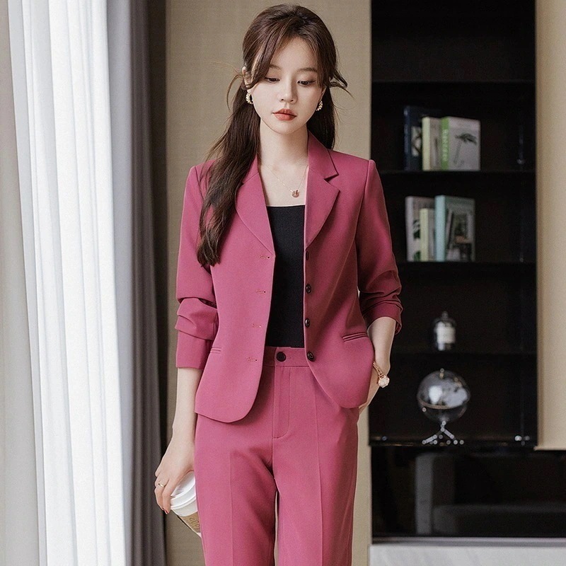 小柄 スーツ スーツ セットアップ スーツ レディース 新作 おしゃれ ビジネスウェア 感 ビジネスセットウェア 7,222円