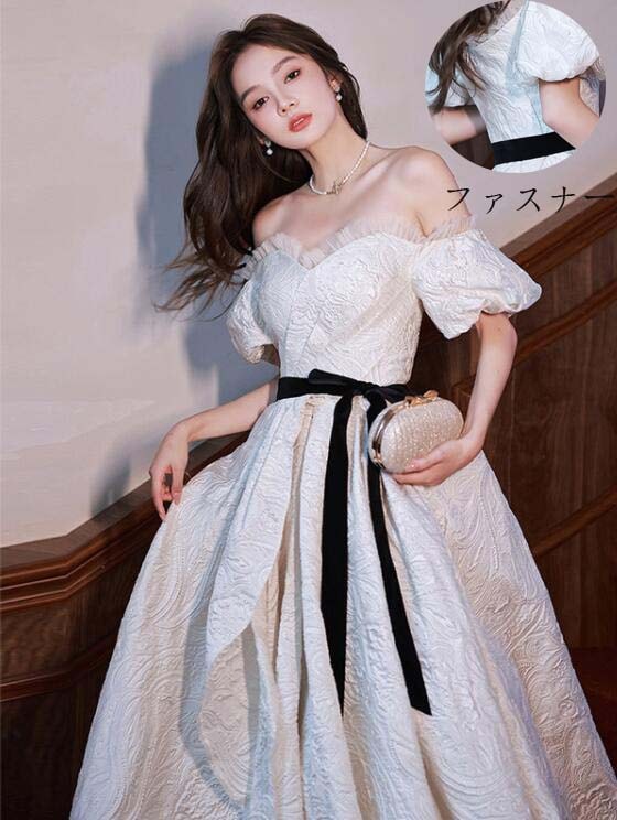 高品質保証！ロング丈ワンピース プリンセスライン お嬢様 パーティードレス Aラインドレス 結婚式 ロングドレス 演奏会ドレス 着痩せ ピアノ 発表会 ステージ 衣装 セクシー 大人 宴会 フェミニン