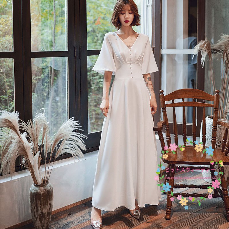 ウエディングドレス 花嫁 結婚式 韓国 大きいサイズ フォーマルドレス ウエディングドレス マキシ丈スカート ブライダル ウェデイングドレス 花嫁 結婚式 二次会