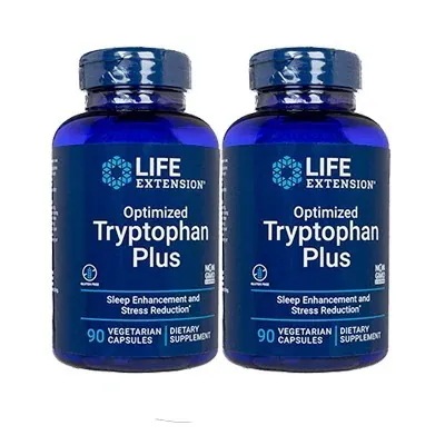 ライフエクステンション　オプティマイズドトリプトファンプラス90べジカプセル　2本　Life Extension　LE 海外発送便商品　日時指定不可　国際書留郵便発送
