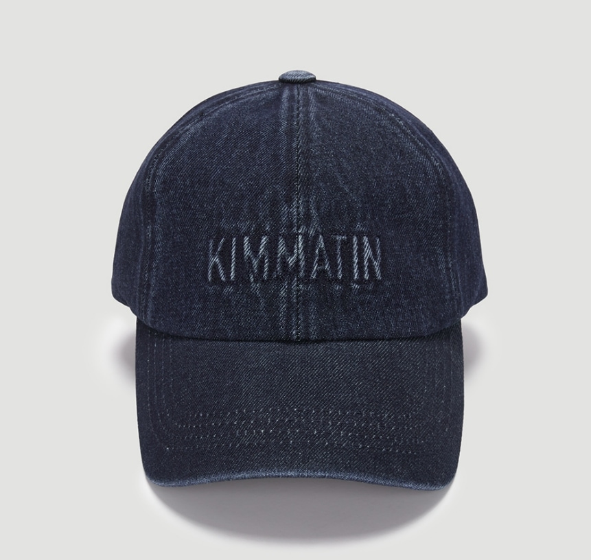 LOGO BRUSH DENIM BALL CAP 2色