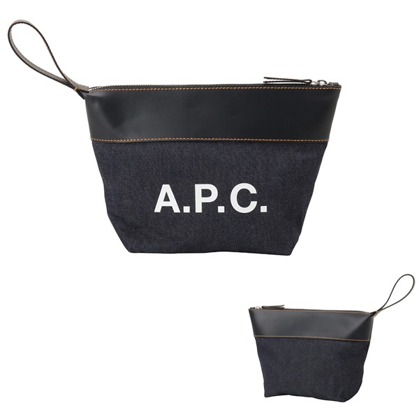 ハンドポーチ CODDP M63526 IAK DARK NAVY デニム レザー クラッチバッグ 小物入れ ダーク ユニセックス TROUSSE AXELLE