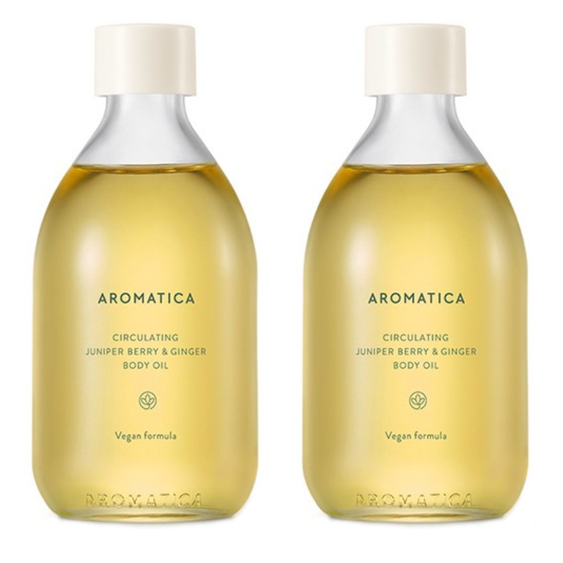 [1+1] サーキュレーティング ジュニパーベリー&ジンジャーボディオイル 100ml+100ml / 韓国コスメ