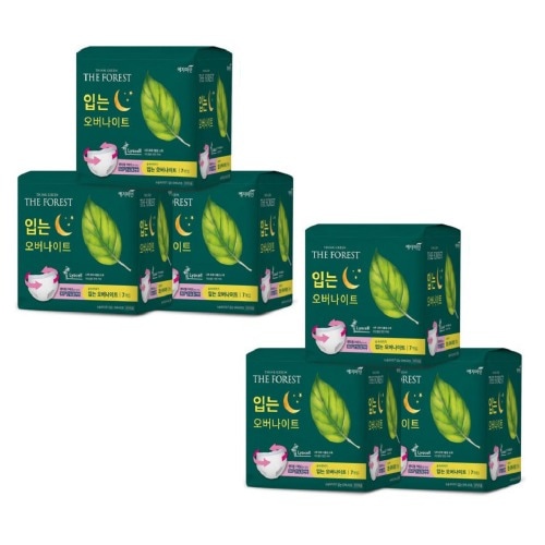 イェジ美人森の物語THE FORESTビオセル着るオーバーナイト7Px6パックビーガン生理用ナプキン