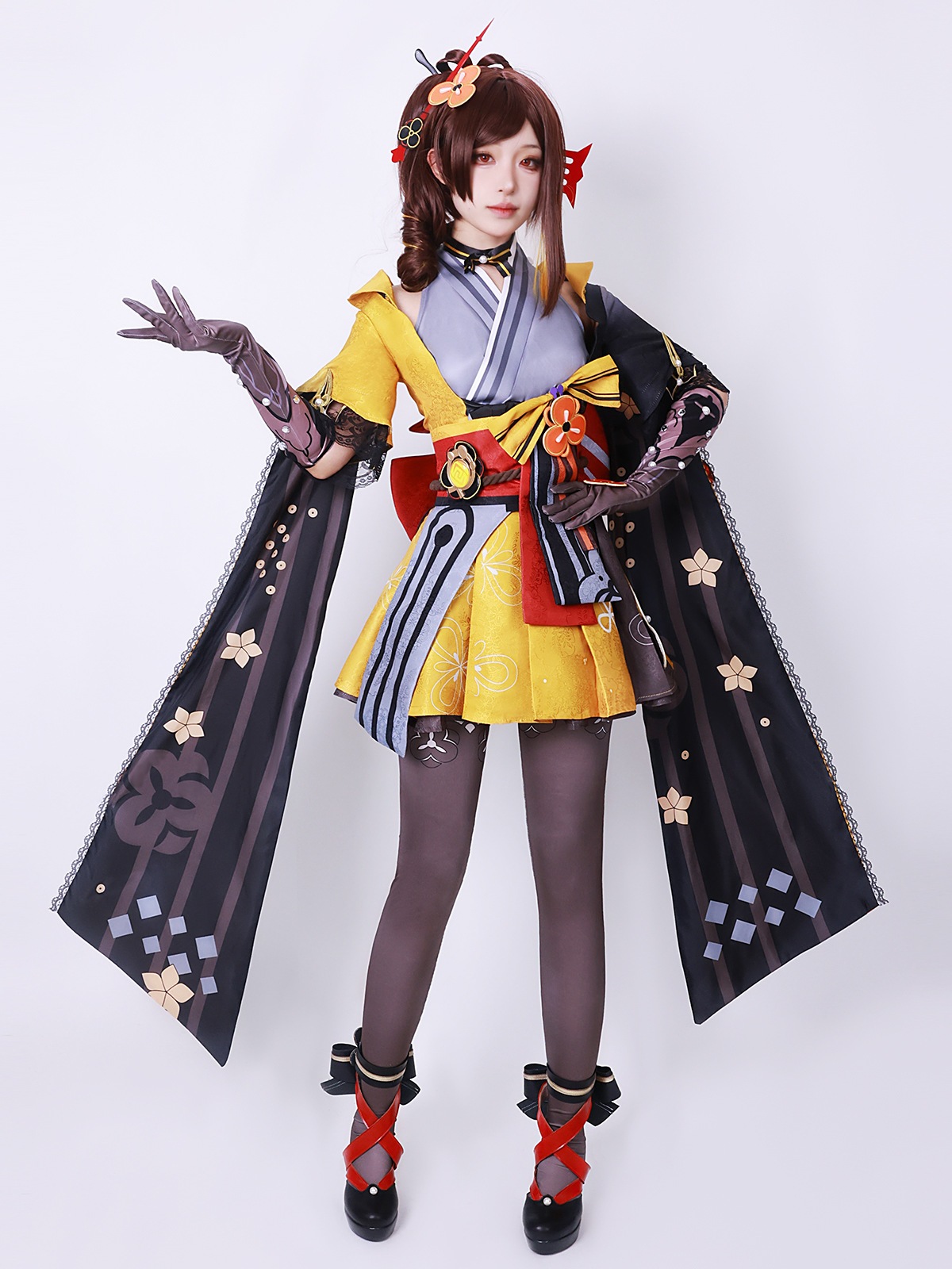 千織 原神 コスプレ デザイナー Chiori 浴衣 和服 セットアップ