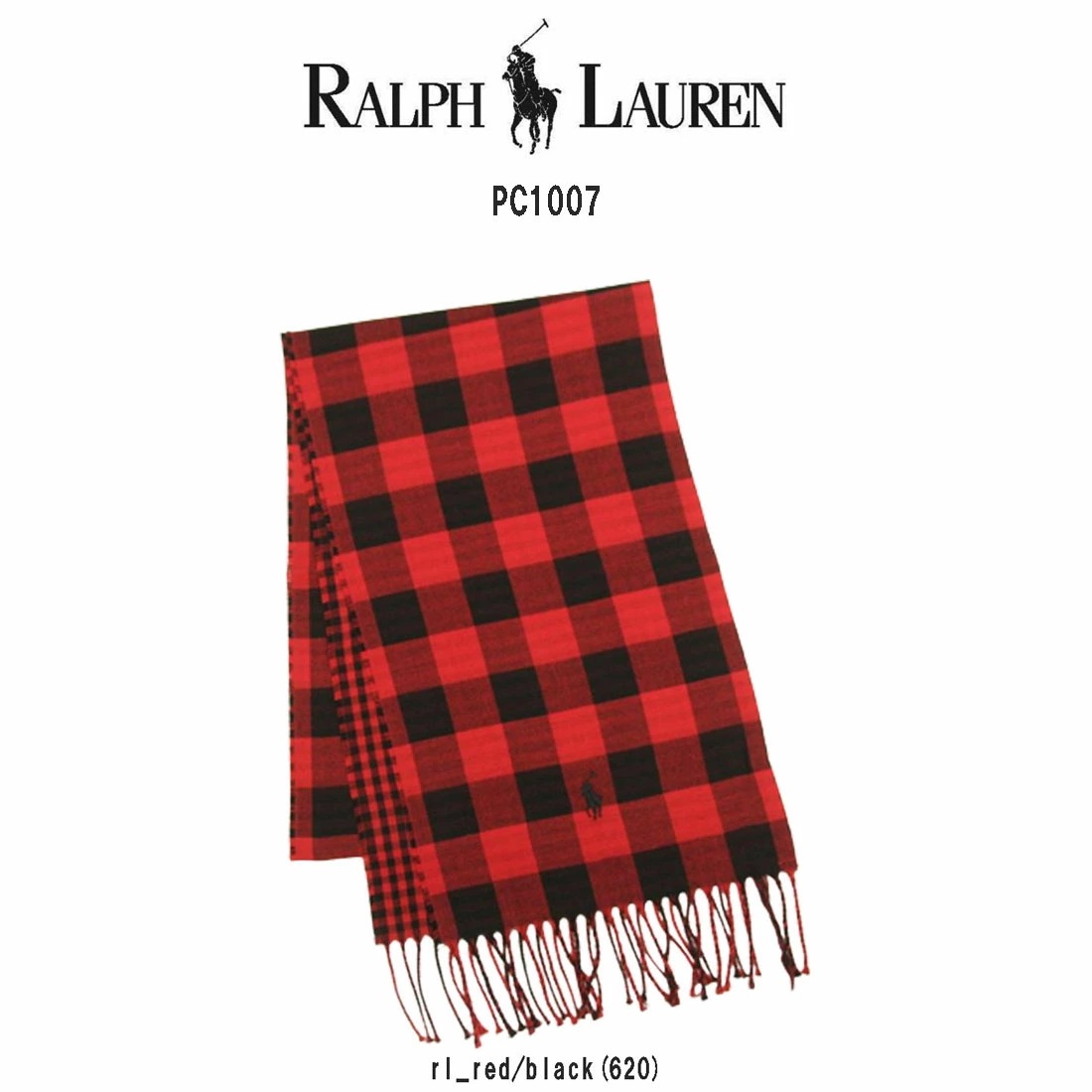 POLO RALPH LAUREN ストール スカーフ 薄手 小物 アクセサリー リバーシブル チェック ユニセックス PC1007
