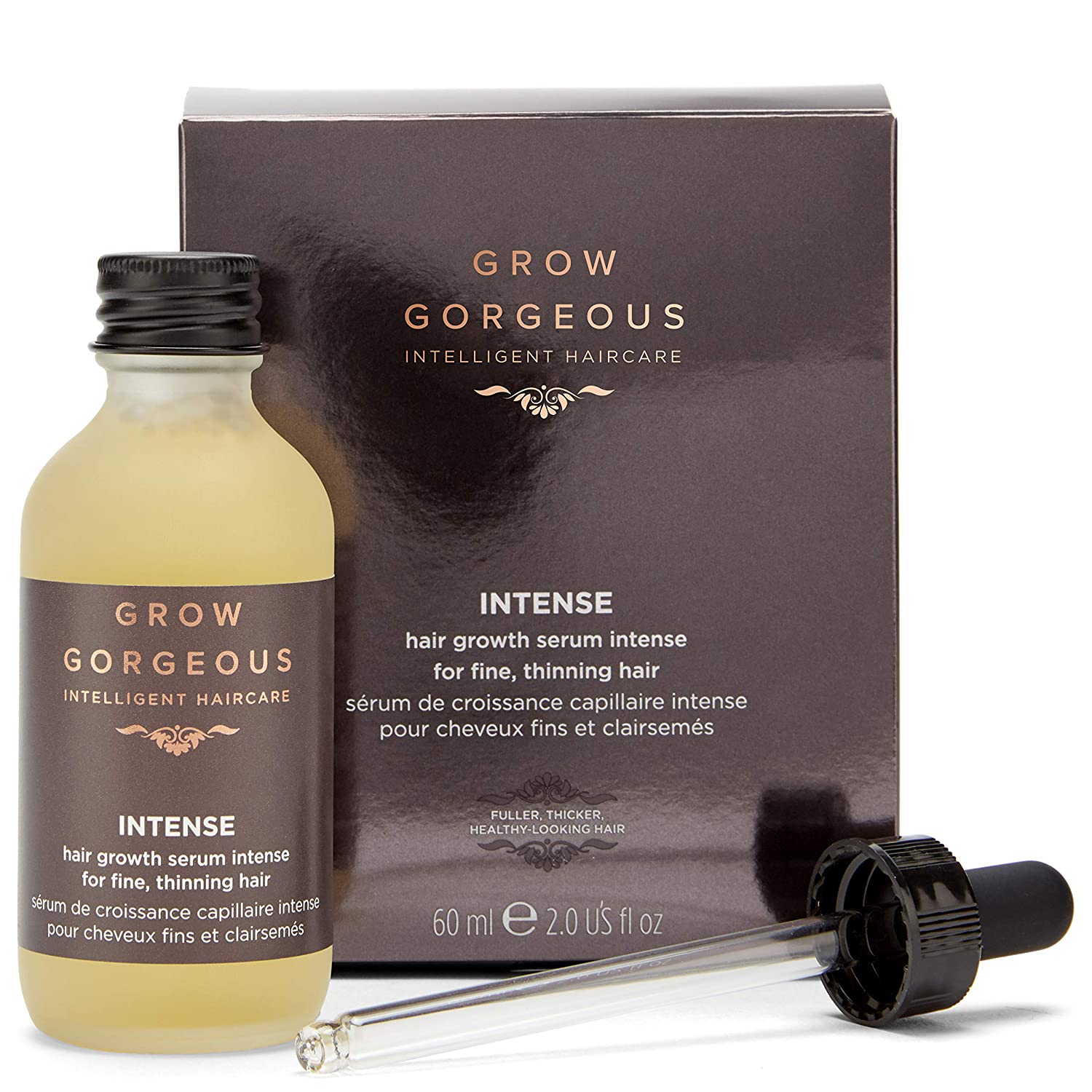 Grow Gorgeous Hair Density Serum Intense， 2 oz.
