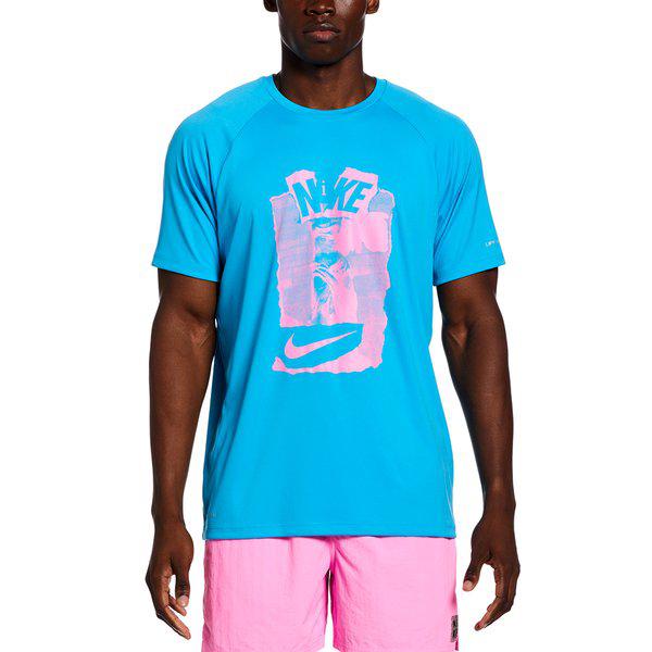 [] 男子ラッシュガード スタンプ 半袖 ハイドロガード NESSD655-480