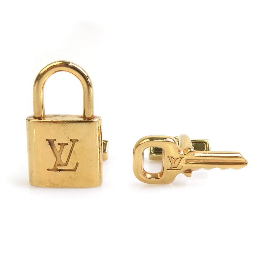 ルイ ヴィトン LOUIS VUITTON カフス ブトン ドゥ マンシェット カデナ エ クレ シルバー925 ゴールド メンズ M64601 56217a