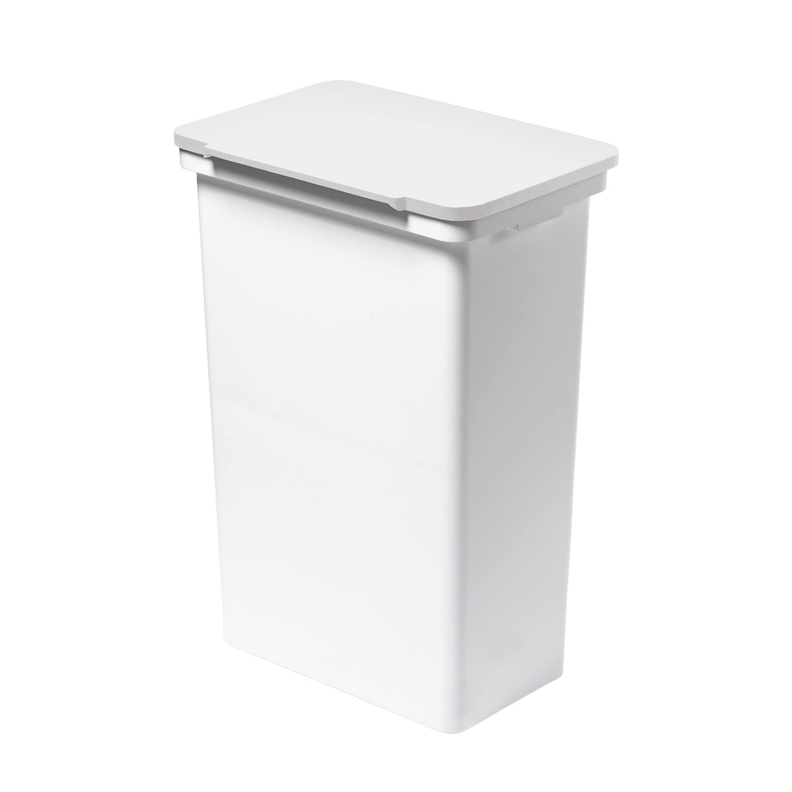 ライクイット(like-it)フタ付きゴミ箱 狭いベランダでもスッキリ置けるゴミ箱 LBD-105 ホワイト 容量約52L キャスター付 分別 玄関 屋外OK 紫外線や雨に強い