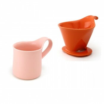 ZERO JAPAN（ゼロジャパン） ドリッパー＆カフェマグセット ドリッパートレイ付 DMZ-16 TG/PI