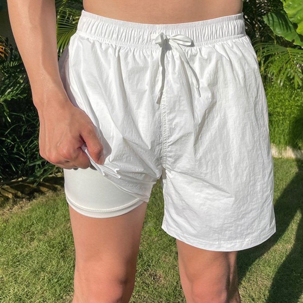 (Vivarup) サーファーレギンスボードショートパンツ-メンズ SW20109M サマーバンディングショーツスイムスーツパンツショーツラッシュガードリゾートバケーションビーチウェア