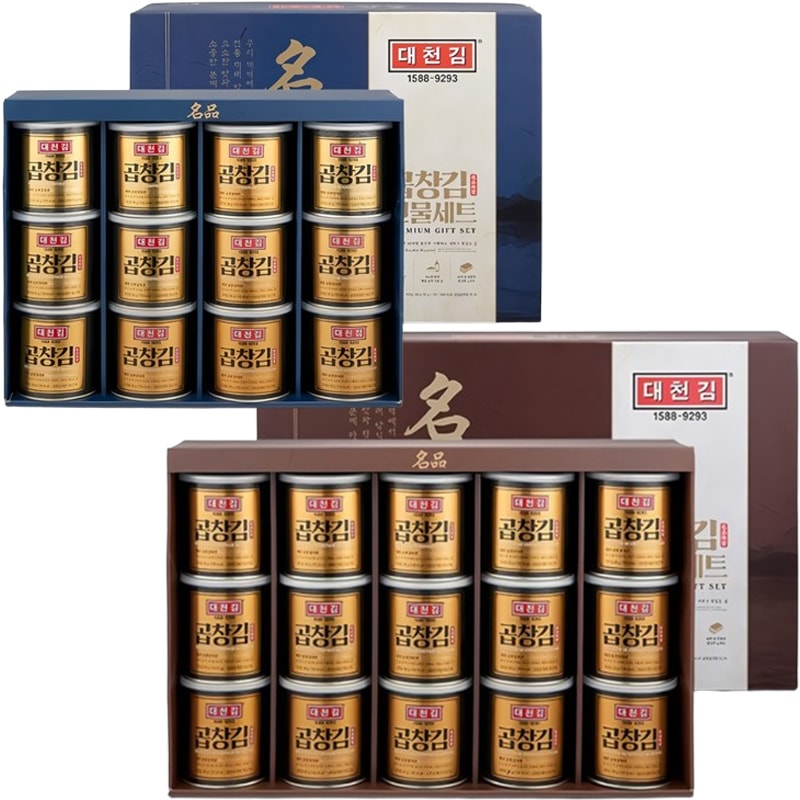 【全国送料無料】 コプチャン海苔ギフトセット30gｘ12缶 /15缶 選択
