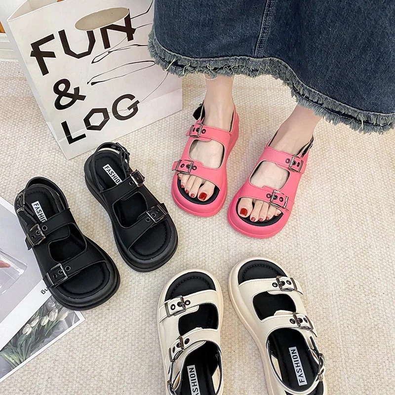 ビーチサンダル 夏 今っぽ!ストラップ サンダル 厚底サンダル レディース 運動 カジュアル 通勤 高級感 通気性 スポーツサンダル プレゼント 柔らかい底 快適 軽量 百掛け