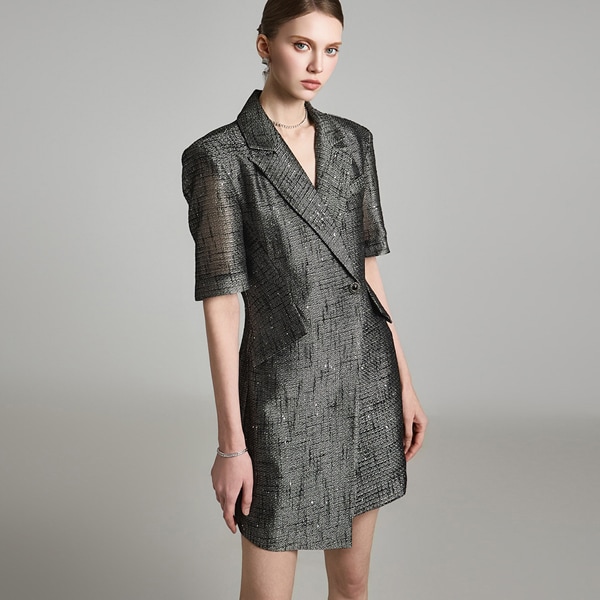 D5213 シャイニング ミニ ワンピース