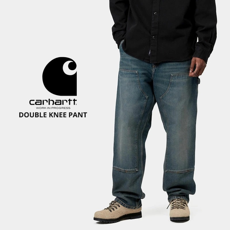 カーハート ダブリューアイピー メンズ ワイドパンツ デニム Carhartt WIP ダブルニーパンツ ボトムス i032699