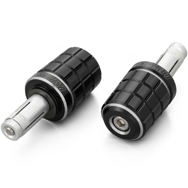 D37384 PREMIUM ZONE バーエンド スズキ / 汎用(ハンドル内径φ14-19) BRICK アッシュシルバー