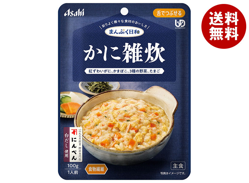 アサヒグループ食品 まんぷく日和 かに雑炊 100g＊24袋入