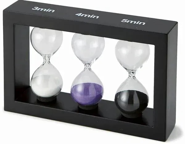 砂時計 インテリア時計 家具 インテリア キッチンアイテム FunScience 砂時計3分 4分
