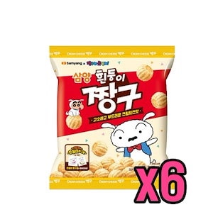 [NEW]シロ しんちゃん クリームチーズ味 70g x 6個 韓国のお菓子 人気 韓国食品