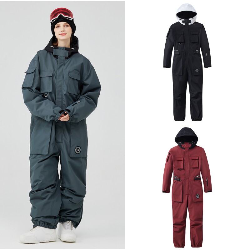 スノーボードウェア スキーウェア オールインワン 連体服 ペアスノーウェア カップル お揃いウェア男女兼用 メンズ レディース 8,084円