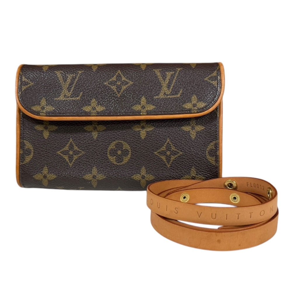 ルイヴィトン ポシェットフロランティーヌ モノグラム ウエストバッグ モノグラムキャンバス M51855 ブラウン LOUIS VUITTON 中古