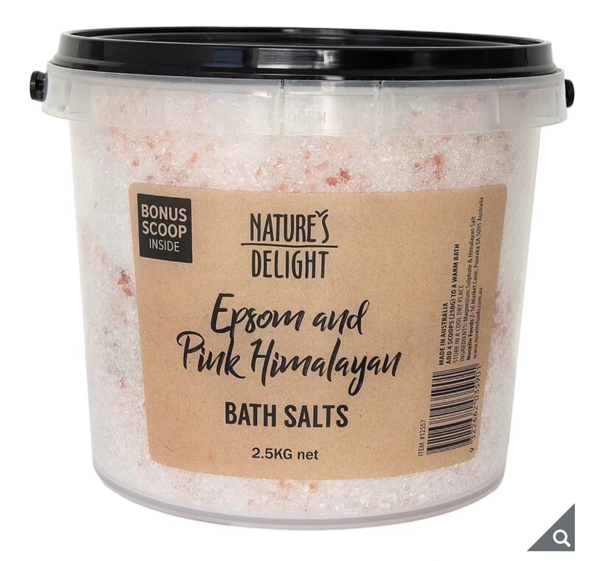 速達天然2.5kgネイチャーズ デライト エプソム + ヒマラヤバスソルト コストコ