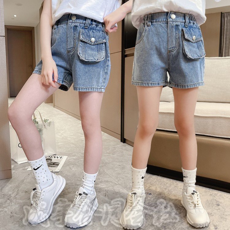 120-170cmショートパンツデニム女の子韓国子供服パンツジーンズG 数量は多い 物品