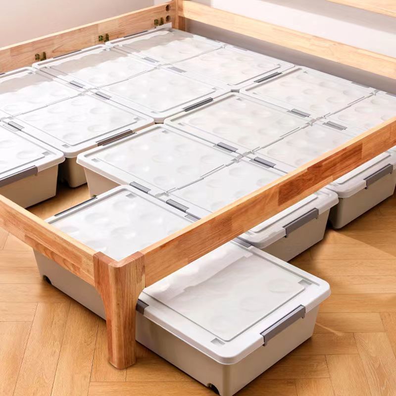 ベッドの下収納ボックスプーリーキルト収納ボックスワードローブホームベッド寮の部屋収納