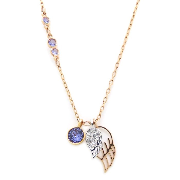 フェザー ネックレス クリスタル PGP ピンクゴールドメッキ レディース /294768【中古】