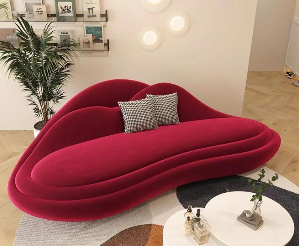 購入者限定　背もたれクッション　美容室アークソファ モダンなシンプルなビジネス休憩受付ソファアーククリエイティブソファ ファッション個性的なソファー