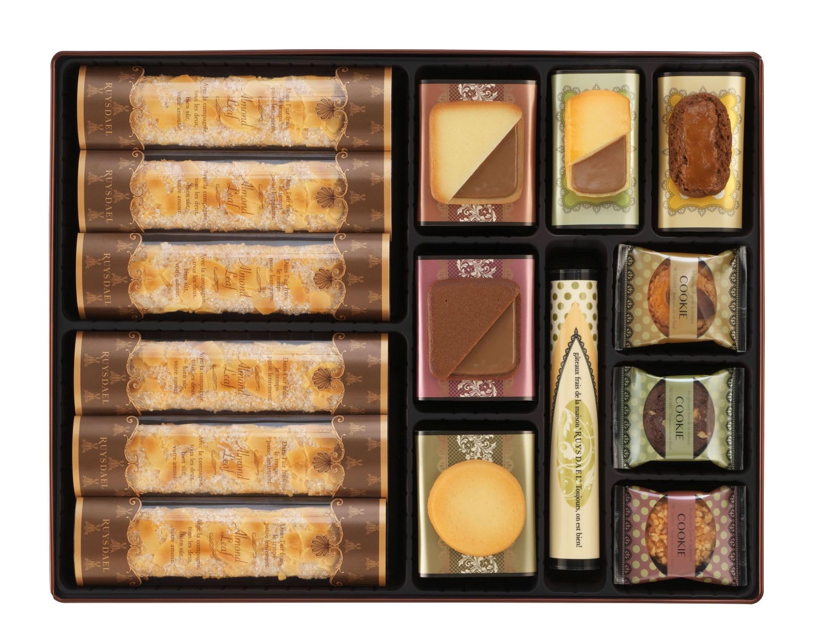 RUYSDAEL (ロイスダール) アマンドリーフ×14本クッキー9種類29枚 洋菓子 お礼 ギフト スイーツ お菓子 詰め合わせ プレゼント ロイスダールセット (L30)