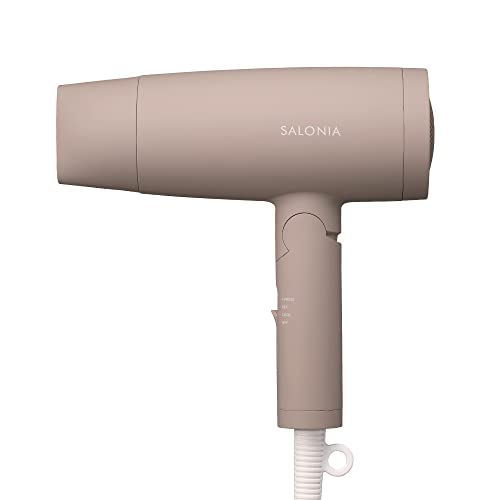 SALONIA サロニア スピーディーイオン ドライヤー 【ベージュ】 ヘアドライヤー 大風量 速乾 軽量 マイナスイオン SL-013BE