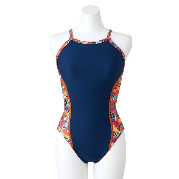 MIZUNO ミズノ 競泳練習用ミディアムカット ジュニア スイム 長持ちタイプ メンズ N2MAA98785