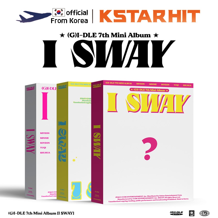 (3種セット) (G)I-DLE - I SWAY ( 7枚目のミニアルバム)