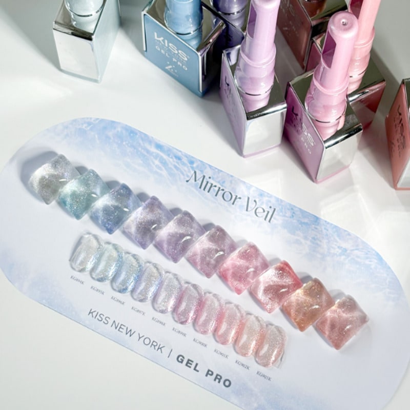 KISS NEW YORK / Mirror Veil 10 Set / Magnetic gel / Nail